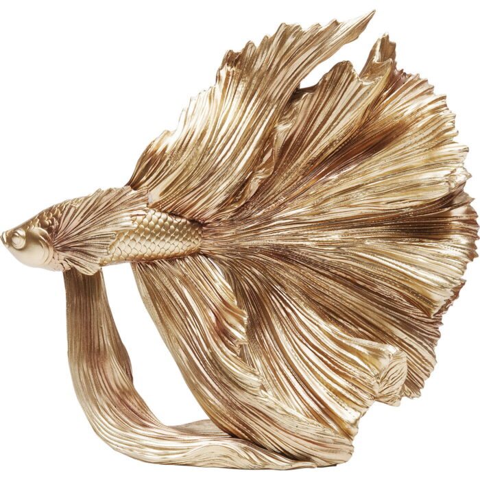 Obiect decorativ Betta Fish Auriu mic