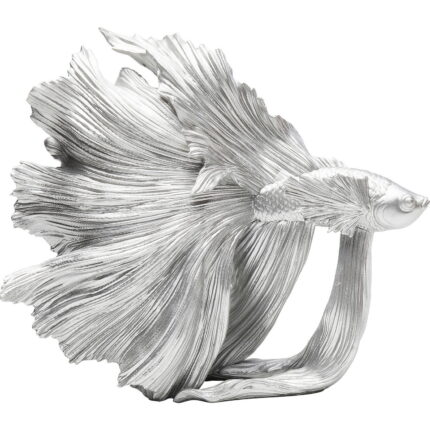 Obiect decorativ Betta Fish Argintiu mic