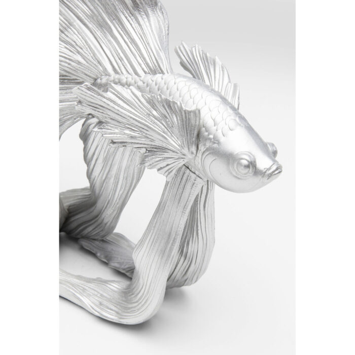 Obiect decorativ Betta Fish Argintiu mic