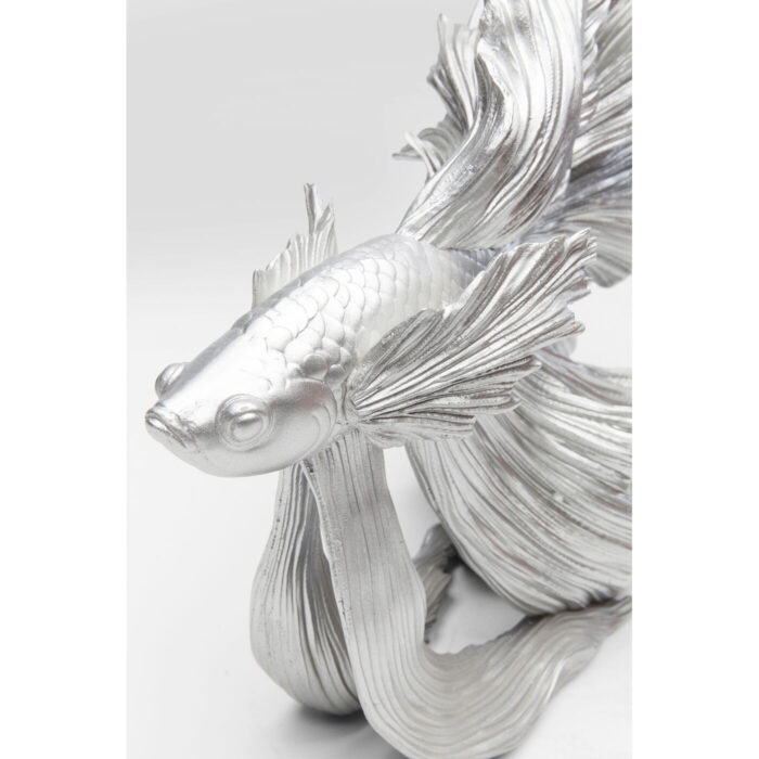 Obiect decorativ Betta Fish Argintiu mic