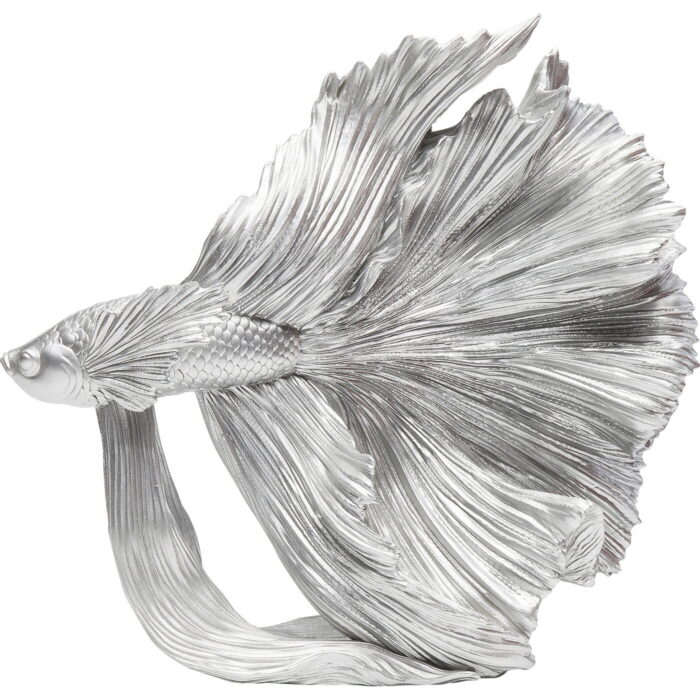 Obiect decorativ Betta Fish Argintiu mic