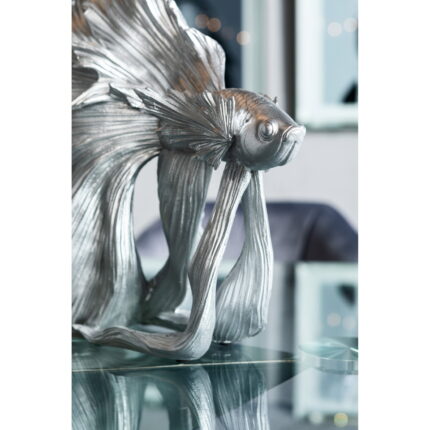 Obiect decorativ Betta Fish Argintiu mic