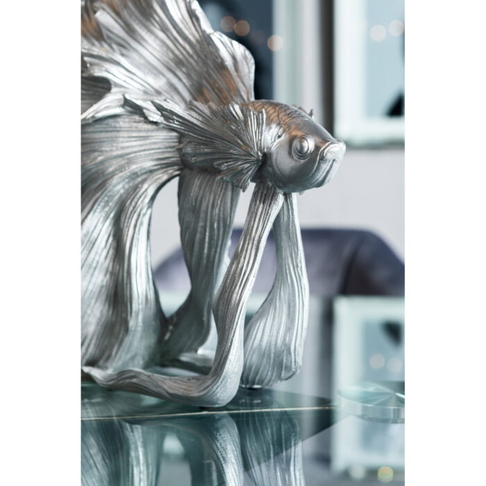 Obiect decorativ Betta Fish Argintiu mic