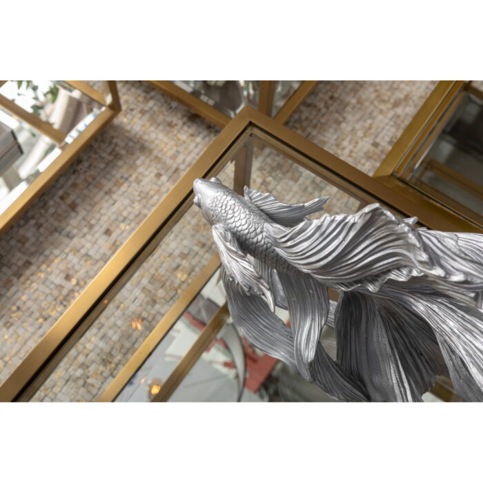 Obiect decorativ Betta Fish Argintiu mic