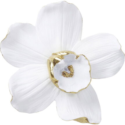 Decoratiune de perete Orchid Alba 25cm