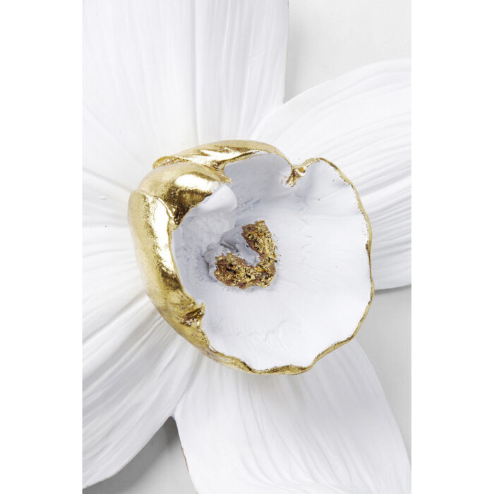 Decoratiune de perete Orchid Alba 25cm