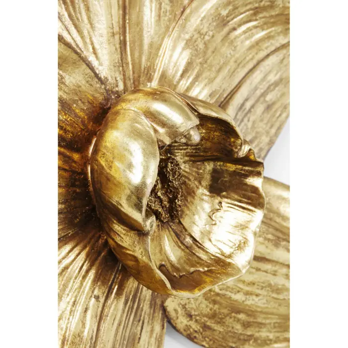 DECORAȚUNE DE PERETE ORCHID AURIU 44 CM - imagine 5