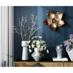 DECORAȚUNE DE PERETE ORCHID AURIU 44 CM - imagine 2
