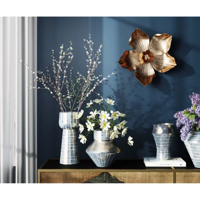 DECORAȚUNE DE PERETE ORCHID AURIU 44 CM - imagine 2