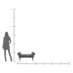 BANCHETĂ WUNG ZEBRA 100 CM - imagine 5