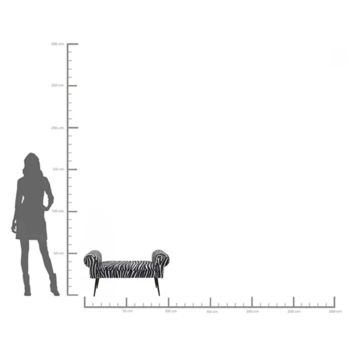 BANCHETĂ WUNG ZEBRA 100 CM - imagine 5