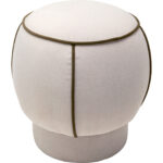 Scaun Phoebe Alb Ø45cm