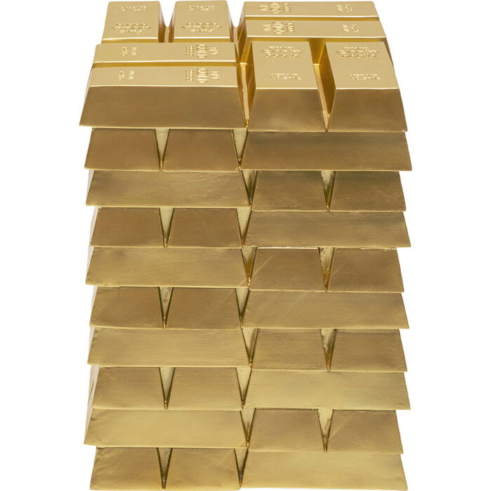 Taburet Gold Bar 30x30cm