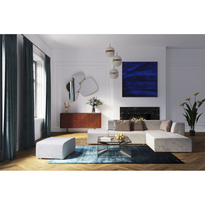 Taburet 50 Infinity Chenille Gri