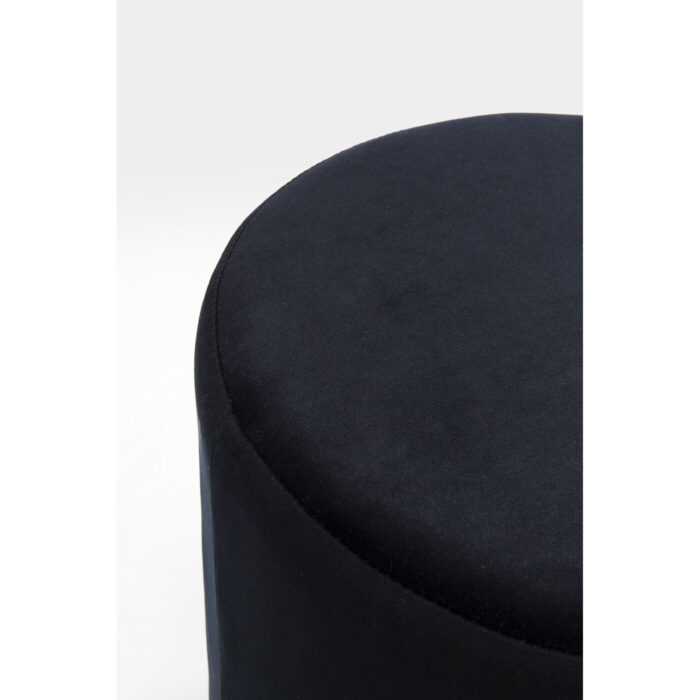 Taburet Cherry Negru cu baza Aurie Ø35cm