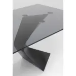 MASA GLORIA BLAT STICLĂ NEGRU 200X100 CM - imagine 7
