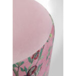 Puf rotund cu baza aurie Cherry Peacock Ø32x38 cm