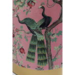 Puf rotund cu baza aurie Cherry Peacock Ø32x38 cm
