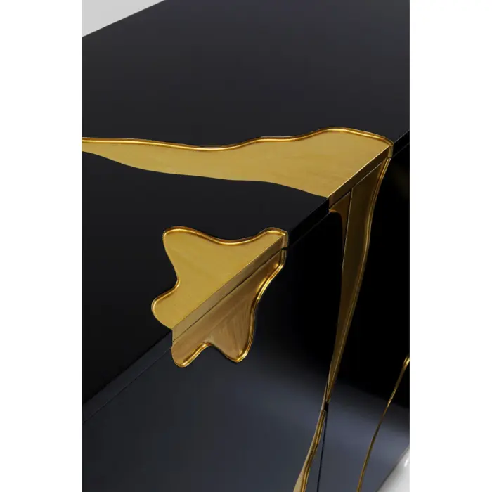 COMODA CRACKED NEAGRĂ 165X80 CM - imagine 10