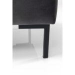 Taburet Gianni catifea Gri Negru
