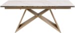 MASA EXTENSIBILA CU BLAT DIN CERAMICA NELLY GREJ 180 X90 CM