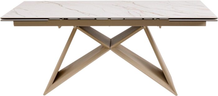 MASA EXTENSIBILA CU BLAT DIN CERAMICA NELLY GREJ 180 X90 CM