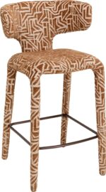 SCAUN DE BAR TOBI MAZE BROWN