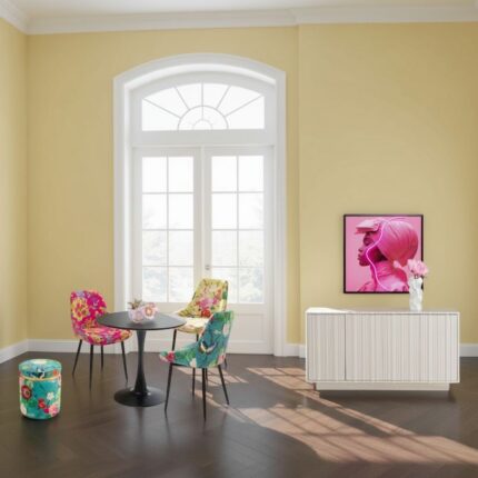 SCAUN EAST SIDE FLOWER FEVER GALBEN