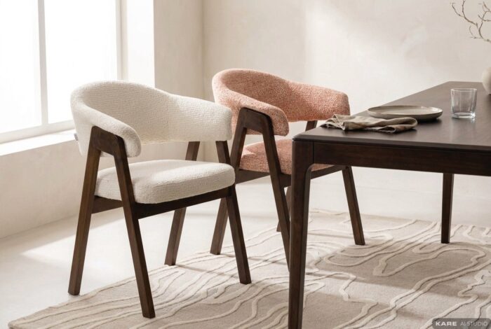 SCAUN CU BRATE JONTE BOUCLE CORAL