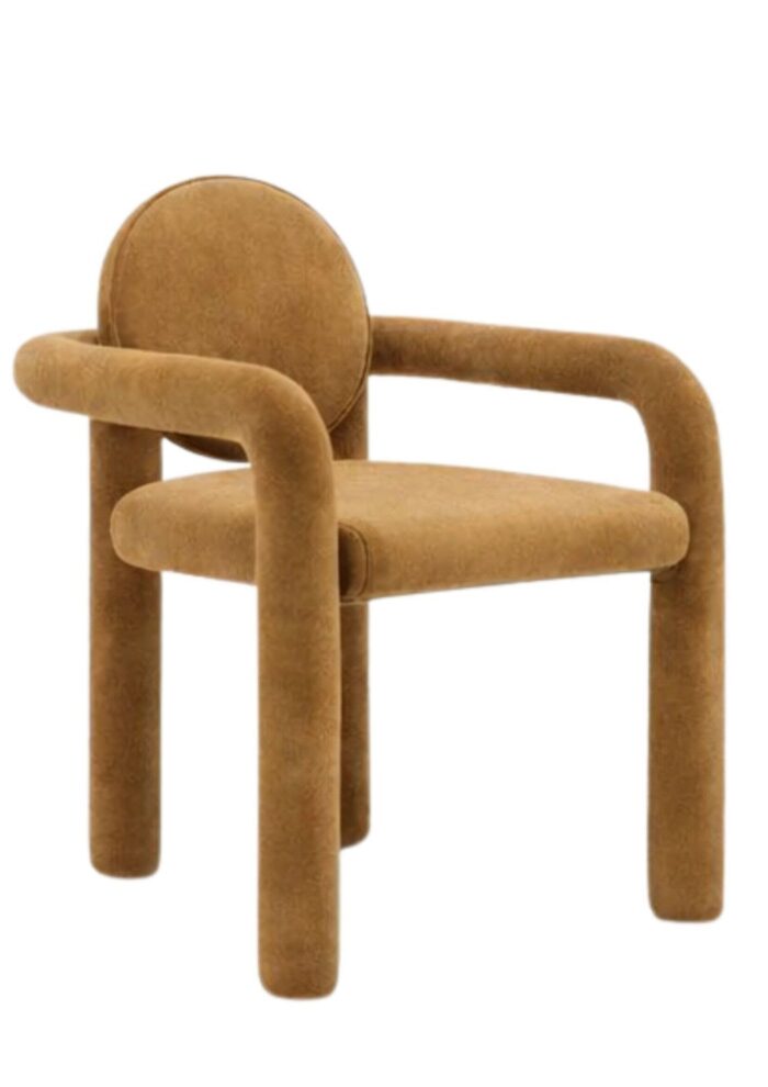 SCAUN CU BRATE LEONA MUSTARD