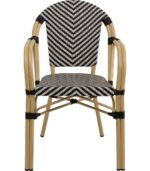 SCAUN CU COTIERE MONTMARTRE NEGRU/ALB