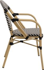 SCAUN CU COTIERE MONTMARTRE NEGRU/ALB