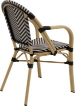SCAUN CU COTIERE MONTMARTRE NEGRU/ALB
