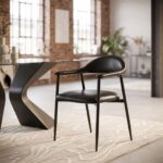 SCAUN CU BRATE REMO BLACK