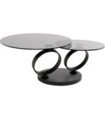 MASUTA DE CAFEA BEVERLY SMOKE NEGRU 132X80 CM