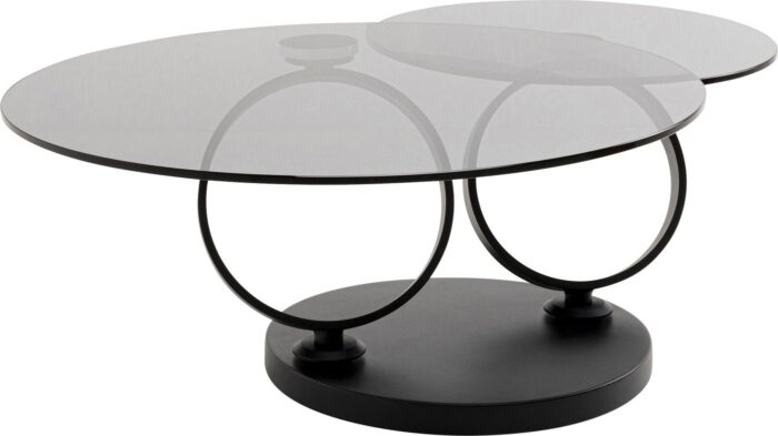 MASUTA DE CAFEA BEVERLY SMOKE NEGRU 132X80 CM