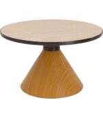 MASĂ DE CAFEA CONO STEJAR TRAVERTIN Ø70CM