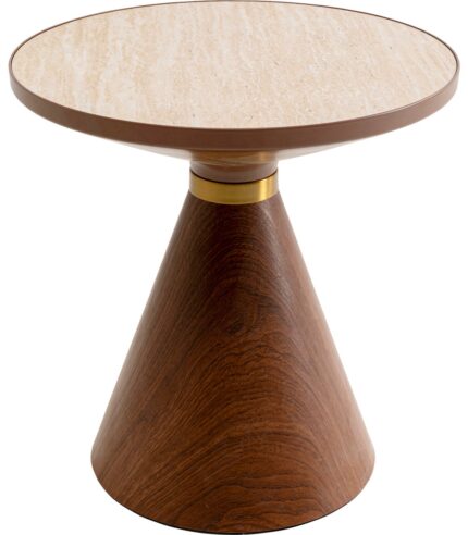 MASUTA DE CAFEA CONO TRAVERTIN Ø50 CM