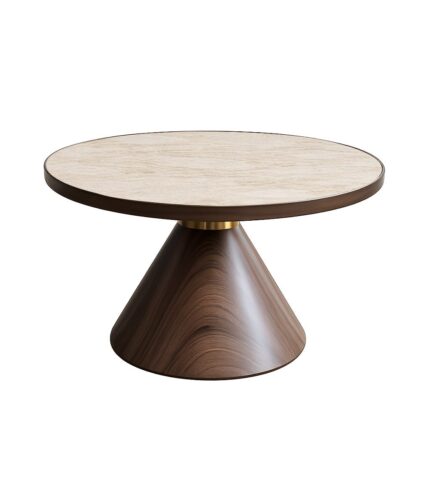 MASUTA DE CAFEA CONO TRAVERTIN Ø70 CM