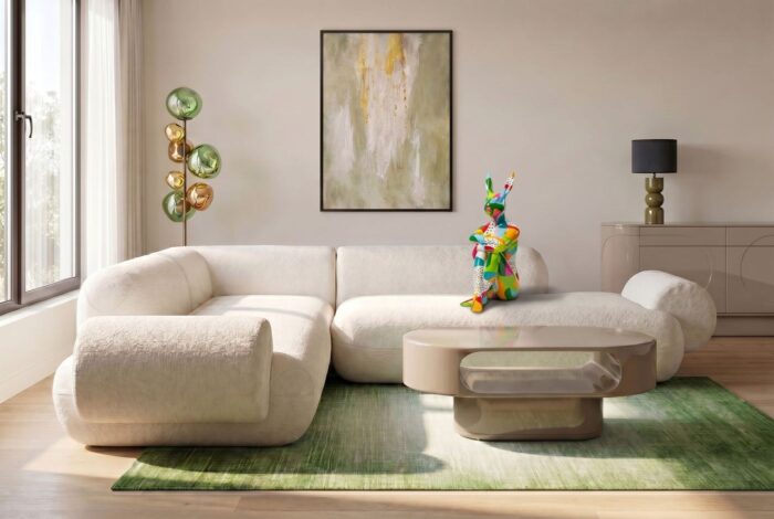MASĂ DE CAFEA GROOVE TAUPE 60X100CM