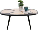MASUTA DE CAFEA PETAL NATURE NEGRU 90X60 CM