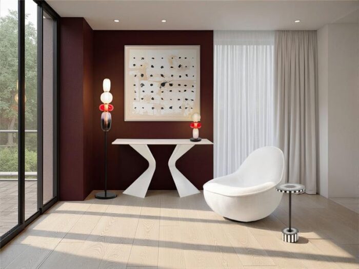 CONSOLA GLORIA TRAVERTIN GREJ 140X81 CM