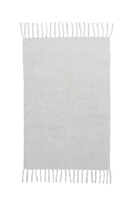 Covor Yoshiko Gri Deschis 60x90 cu Franjuri