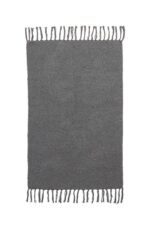 Covor Yoshiko Gri Închis 60x90 cu Franjuri
