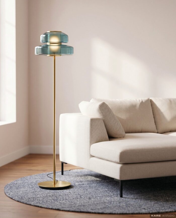 LAMPADAR ARCADIA ALBASTRU 155 CM