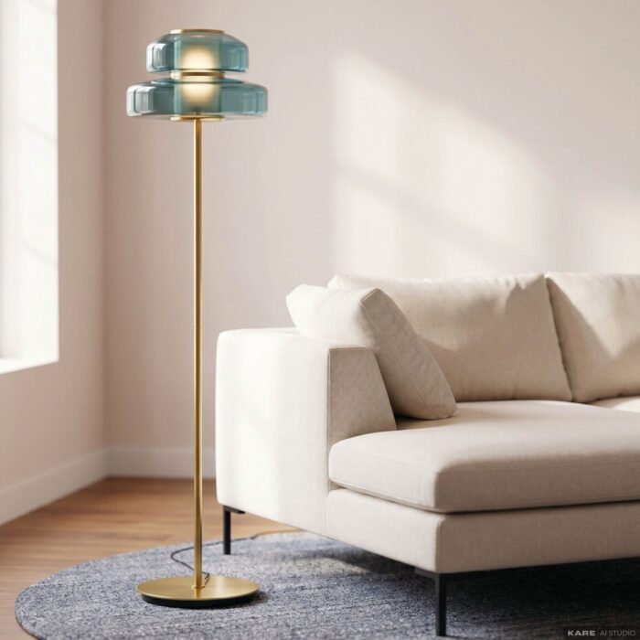 LAMPADAR ARCADIA ALBASTRU 155 CM