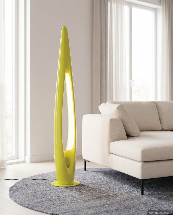 LAMPADAR FLOW FLAME VERDE 132 CM