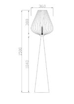 LAMPADAR GOBLET PORTOCALIU 150 CM