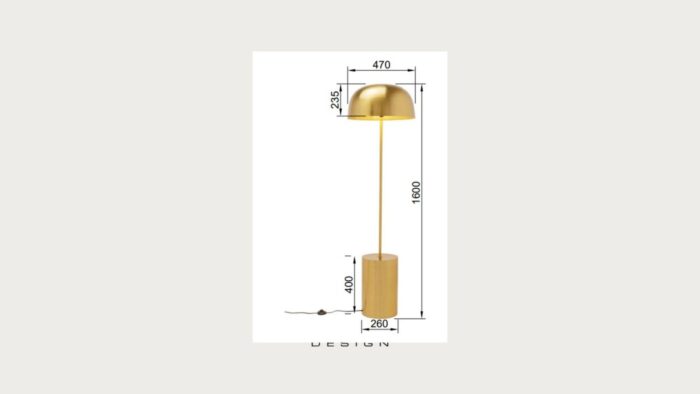 LAMPADAR LOUNGY ECRU 160 CM
