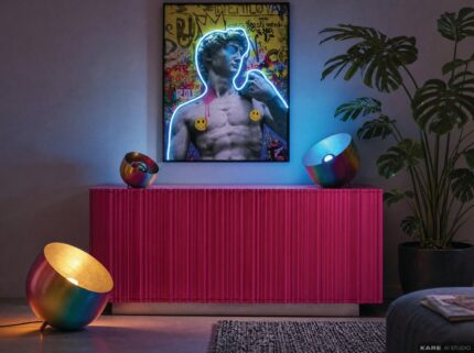 LAMPADAR RAINBOW ROZ Ø51CM